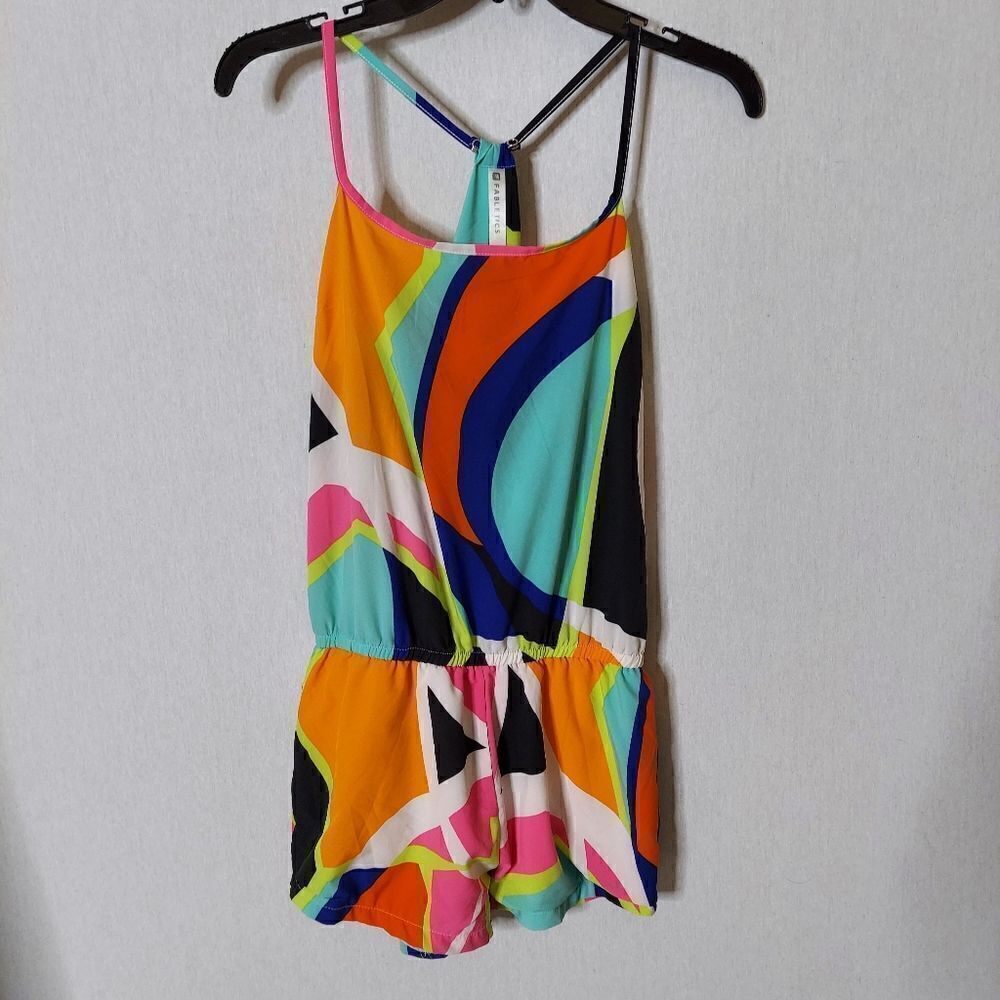 Fabletics Neema multicolored romper in popsicle print